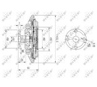Fits NRF 49643 CLUTCH, FAN HEATSINK