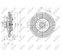 Fits NRF 49673 CLUTCH, FAN HEATSINK