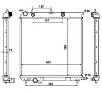 NRF 50430 Engine radiator