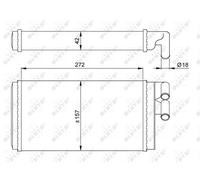 Fits NRF 50602 HEAT EXCHANGER, INTERIOR HEATING DE Stock