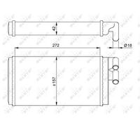✅Fits NRF 50602 HEAT EXCHANGER, INTERIOR HEATING ⭐UK Seller⭐