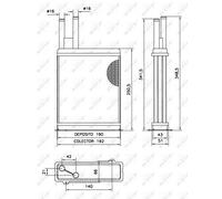 ✅Fits NRF 52066 HEAT EXCHANGER, INTERIOR HEATING ⭐UK Seller⭐