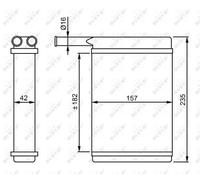 ✅Fits NRF 52221 HEAT EXCHANGER, INTERIOR HEATING ⭐UK Seller⭐