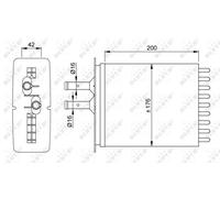 ✅Fits NRF 53205 HEAT EXCHANGER, INTERIOR HEATING ⭐UK Seller⭐