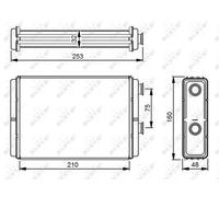 ✅Fits NRF 53233 HEAT EXCHANGER, INTERIOR HEATING ⭐UK Seller⭐