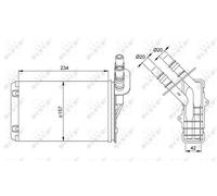 Fits NRF 53382 HEAT EXCHANGER, INTERIOR HEATING DE Stock