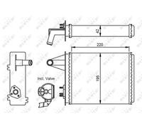 Fits NRF 53556 HEAT EXCHANGER, INTERIOR HEATING UK Stock