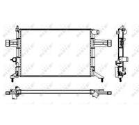 Fits NRF 53628 HEATSINK, ENGINE COOLING DE Stock