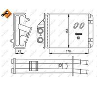 ✅Fits NRF 53641 HEAT EXCHANGER, INTERIOR HEATING ⭐UK Seller⭐