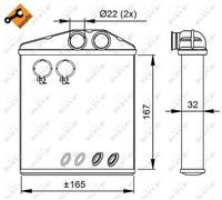 Fits NRF 54208 HEAT EXCHANGER, INTERIOR HEATING UK Stock