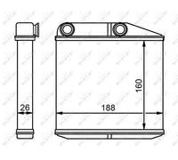 ✅Fits NRF 54213 HEAT EXCHANGER, INTERIOR HEATING ⭐UK Seller⭐
