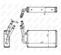 Fits NRF 54228 HEAT EXCHANGER, INTERIOR HEATING DE Stock