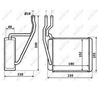 Fits NRF 54231 HEAT EXCHANGER, INTERIOR HEATING DE Stock