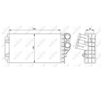 Fits NRF 54251 HEAT EXCHANGER, INTERIOR HEATING UK Stock
