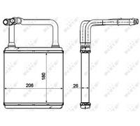 Fits NRF 54273 HEAT EXCHANGER, INTERIOR HEATING DE Stock