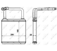 Fits NRF 54273 HEAT EXCHANGER, INTERIOR HEATING UK Stock