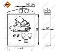 Fits NRF 54275 HEAT EXCHANGER, INTERIOR HEATING UK Stock