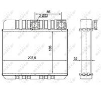 ✅Fits NRF 54277 HEAT EXCHANGER, INTERIOR HEATING ⭐UK Seller⭐