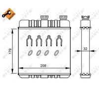 Fits NRF 54279 HEAT EXCHANGER, INTERIOR HEATING DE Stock