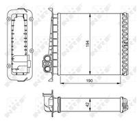 ✅Fits NRF 54284 HEAT EXCHANGER, INTERIOR HEATING ⭐UK Seller⭐