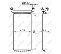 ✅Fits NRF 54293 HEAT EXCHANGER, INTERIOR HEATING ⭐UK Seller⭐