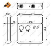 Fits NRF 54298 HEAT EXCHANGER, INTERIOR HEATING