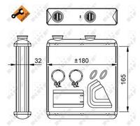 Fits NRF 54298 HEAT EXCHANGER, INTERIOR HEATING DE Stock