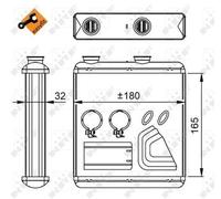 Fits NRF 54298 HEAT EXCHANGER, INTERIOR HEATING UK Stock
