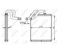 Fits NRF 54301 HEAT EXCHANGER, INTERIOR HEATING DE Stock