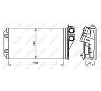 ✅Fits NRF 54305 HEAT EXCHANGER, INTERIOR HEATING ⭐UK Seller⭐