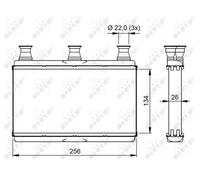 Fits NRF 54311 HEAT EXCHANGER, INTERIOR HEATING DE Stock