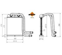 Fits NRF 54352 HEAT EXCHANGER, INTERIOR HEATING UK Stock