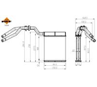 Fits NRF 54364 HEAT EXCHANGER, INTERIOR HEATING DE Stock