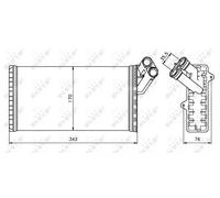 Fits NRF 58066 HEAT EXCHANGER, INTERIOR HEATING DE Stock