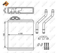 ✅Fits NRF 58150 HEAT EXCHANGER, INTERIOR HEATING ⭐UK Seller⭐