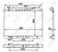 NRF 58418 Engine radiator