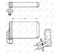 Fits NRF 58622 HEAT EXCHANGER, INTERIOR HEATING DE Stock