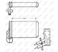 Fits NRF 58622 HEAT EXCHANGER, INTERIOR HEATING UK Stock