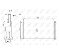 ✅Fits NRF 58638 HEAT EXCHANGER, INTERIOR HEATING ⭐UK Seller⭐