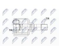 NTY NPW-PE-024 Joint kit, drive shaft
