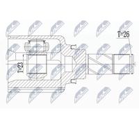 Fits NTY NPW-RE-121 INNER CV JOINT