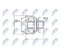 ✅Fits NTY NPW-VW-014 INNER CV JOINT ⭐UK Seller⭐