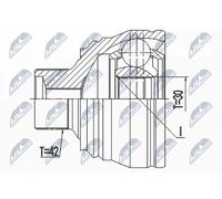 NTY NPZ-AU-057 CV joint kit