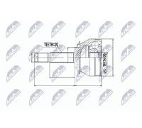 Fits NTY NPZ-FT-025 OUTER CV JOINT