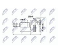 ✅Fits NTY NPZ-TY-057 OUTER CV JOINT ⭐UK Seller⭐