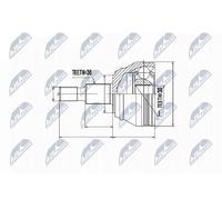 NTY NPZ-VW-005 Joint kit, drive shaft