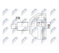 Fits NTY NPZ-WW-049 EXTERNAL JOINT