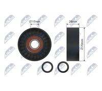 Fits NTY RNK-BM-004 PULLEY IDLER V-BELT