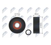 Fits NTY RNK-BM-007 PULLEY IDLER V-BELT