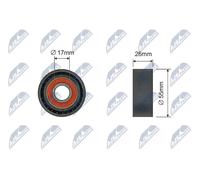 NTY RNK-BM-043 Tensioner pulley